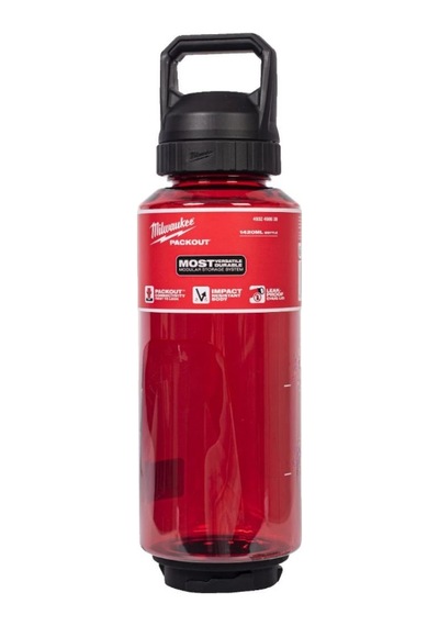 Milwaukee Packout Termos Şişe 1420 Ml Kırmızı Kapaklı 4932498638