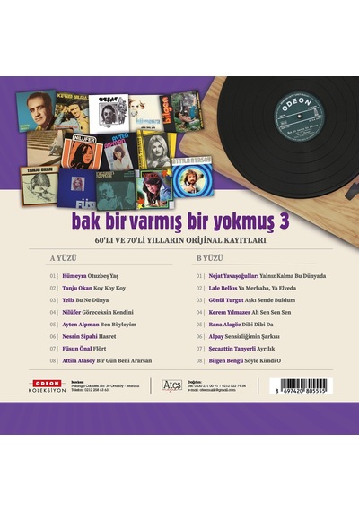 Bak Bir Varmış Bir Yokmuş Vol. 3 - Plak Lp - Hümeyra, Tanju Okan, Yeliz, Nilüfer, Ayten Alpman, Lale Belkıs Ve Daha Birçok Sanatçı
