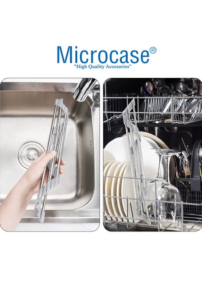 Microcase Ayarlanabilir Mutfak Lavaboya Monte Çok Amaçlı Askılık Al5443 Siyah