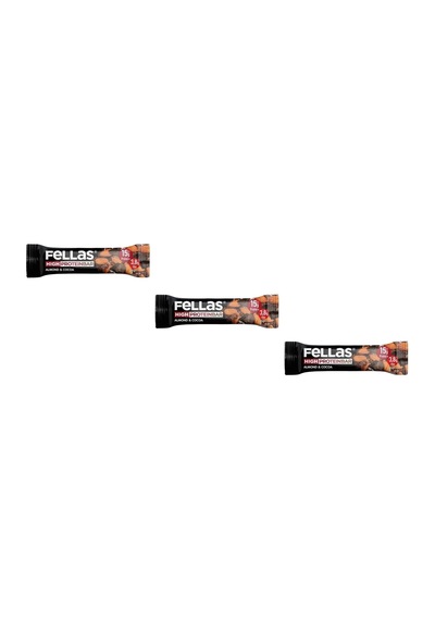 Fellas Yüksek Protein Bar - Bademli Ve Kakaolu 45g 3 Adet