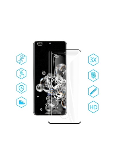 Samsung Galaxy S9 Plus Ile Uyumlu Tam Kaplayan 9d Kavisli Şeffaf Polymer Nano Ekran Koruyucu