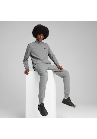 Puma Erkek Ess No. 1 Logo Track Jacket Eşofman Üst 68258403 Gri