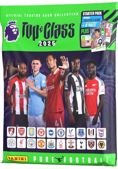 Panini Top Class 2025 Premier League Koleksiyon Futbolcu Kartı Albüm Dergi 24 Adet Kart+2 Holo Kart