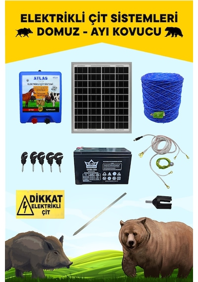 Atlas Ekonomik Domuz Ayı Kovucu 5 Yıl Garanti 2000mt Ömürlük Ürün No4