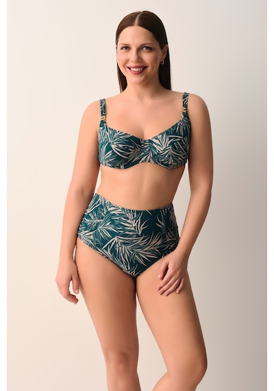 Suwen Eleni Balenli Toparlayıcı Bikini Üst Sb26994908908 Yaprak Baskılı