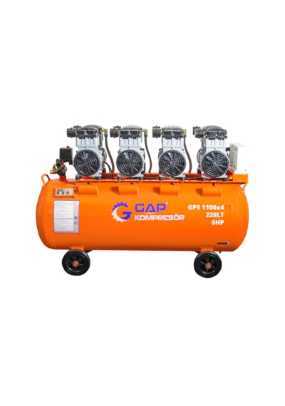 Sessiz Ve Yağsız Hava Kompresörü 220 Lt 6 Hp