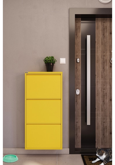 Ceha 3'lü Metal Ayakkabılık - Sarı K.AYK-3 /AB1018