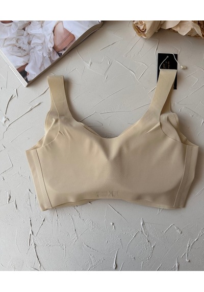 Carla Balensiz Dikişsiz Push-up Invisible Ice-silk Görünmez Süt Ten Rengi