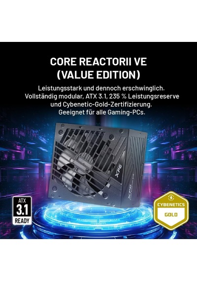 Core Reactor Iı Ve 850g-bkceu 850w 80+ Gold 120mm Gaming Full Modüler Power Supply Corereactorııve850g-bkceu