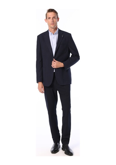 Fabrika Comfort Lacivert Erkek Mono Regular Fit Düz Ceket Fc4wm-ckt 2487