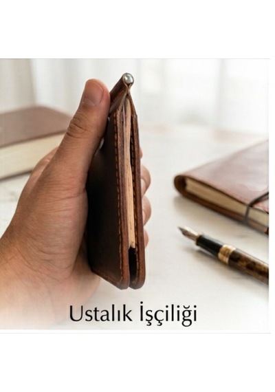 Parla Leather Cavana El Yapımı Hakiki Deri Erkek Cüzdan Taba