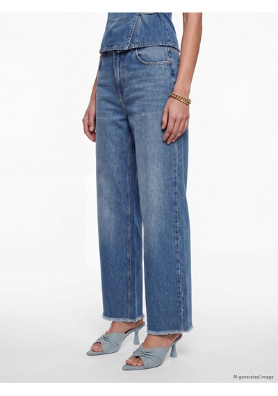 Lcw Vision İndigo Barrel Fit Kadın Jean Pantolon