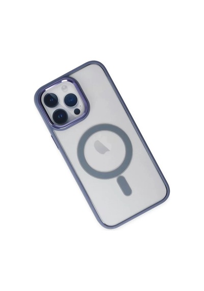 Newface Apple iPhone Uyumlu 14 Pro Kılıf Room Magneticsafe Silikon - Sierra Blue Mavi