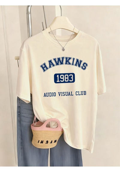 Noıssey Urban Pop Graphic Kadın Tişört Koleksiyonukod 5507 Bej