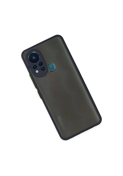 İnfinix Hot 11s Kılıf Montreal Silikon Kapak - Lacivert Düz Renkli