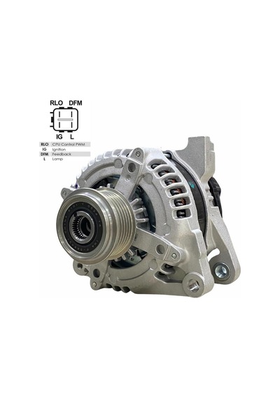 12v Alternatör Dinamo 100 A 4 Fiş Ig-l-rlo-fr- M Toyota Aurıs/corolla 1.4 D-4d 2007