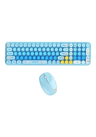 Mofıı Baby Bear Kablosuz Klavye Mouse Seti 2.4g Sevimli Ayıcık Tasarımlı 85 Tuş Kompakt Set Optik