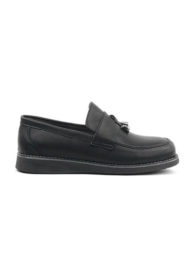 Rakerplus Siyah Mat Loafer Klasik Çocuk Ayakkabısı Siyah