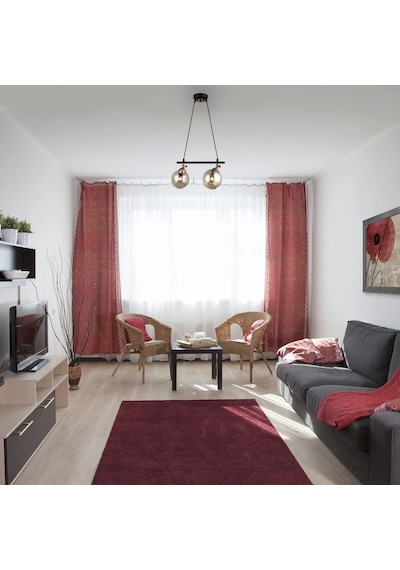 Serta 2'li Sıralı Siyah Bakır Avize Çok Renkli