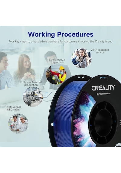Creality Cr-petg Şeffaf Mavi Filament 1.75mm 1000gr