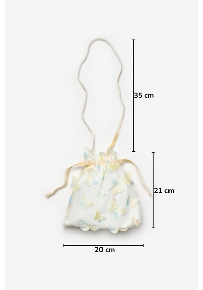 Le Mabelle Sarı Kelebek Aplikeli Kız Çocuk Çanta Sarı