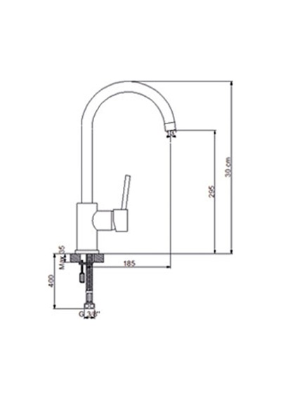 Newarc Minline Dönerli Lavabo Bataryası 191581New