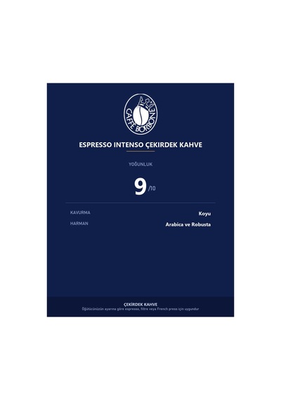 Caffe Borbone Intenso Çekirdek 1 Kg Ve Filtre 250 Gr Set Güçlü İçim İki Yöntem Diğer