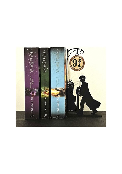 Harry Potter Platform 9 ¾ Kitap Tutucu 3d Baskı Dekoratif Kitaplık Organizer