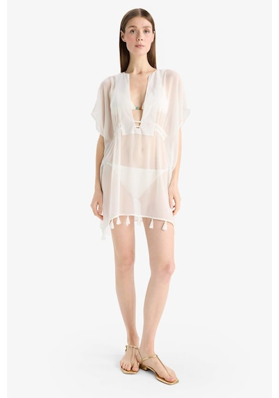 Defacto Beyaz Şifon Kimono-fall İn Love Z9958az25smwt16 Beyaz