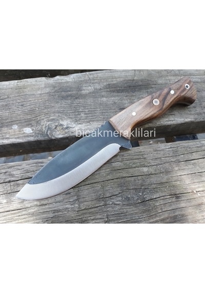 Av Kamp Bıçağı El İşçiliği 4116 Çelik 25 CM Kahverengi
