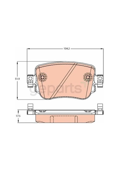 Arka Balata Vw Caddy 4 1.0tsı-1.2tsı-1.4tsı-1.6tdı-2.0tdı 2015 Audi A1 1.0tfsı-1.2tfsı-1.4tfsı 2010