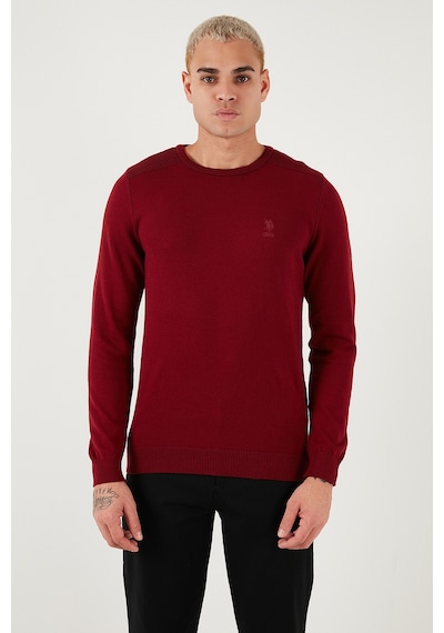 U.S. Polo Assn. U.s. Polo Assn Erkek Kazak G081sz0tk2226959 Bordo Bordo