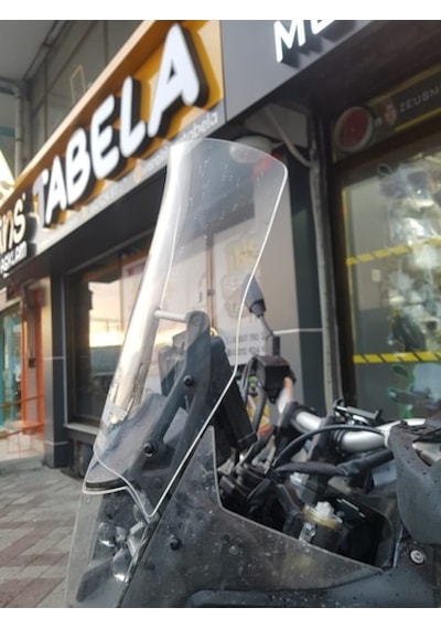 Zeus Motor 2019-2023 Yamaha Tenere 700 Uyumlu Ön Cam Zeus Şeffaf Renk