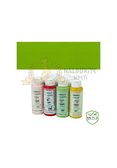 Permolit Multi-Surface Akrilik Hobi Boyası Fıstık Yeşili 120 Ml.