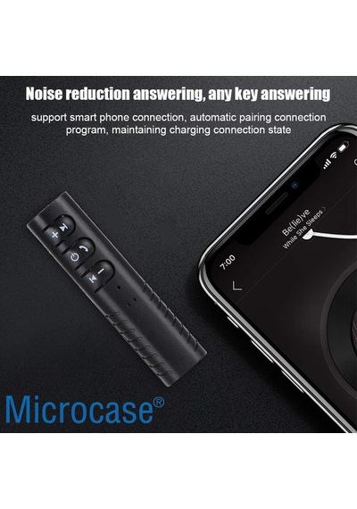 Okm 1002 Şarjlı Araç Aux Bluetooth Adaptör Müzik Çalar Aux Girişli Araç Kiti - Al4639