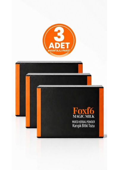 Foxf6 R.fitdetox Bitkisel Karışık Toz 90 Günlük Kullanım 3'lü Paket Çözünebilir