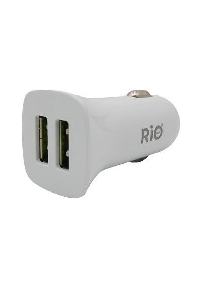 Rio Tech Çift Usb Araç Şarj Cihazı 2.4a Hızlı Ve Güvenli Şarj