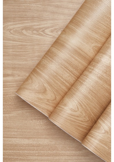 Deconitte Premium Kendinden Yapışkanlı Doğal Açık Meşe Ahşap Desen Mobilya Dolap Masa Tezgah Kaplama Folyosu 60x100cm