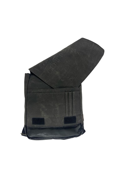 Old Cotton Cargo Vintage Su Geçirmez Kanvas Salaş Unisex Günlük Okul Tablet Sırt Çantası Naoko S 24x30cm Siyah