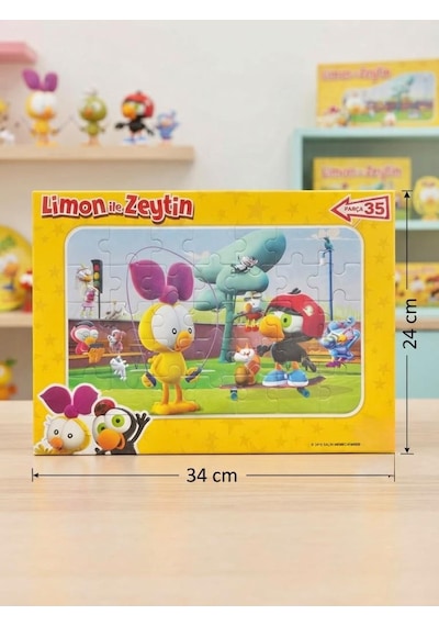Limon İle Zeytin Maceraları: 35 Parçalı Eğitici Puzzle Sevilen Karakterler İle Eğlenceli Zeka Oyunu