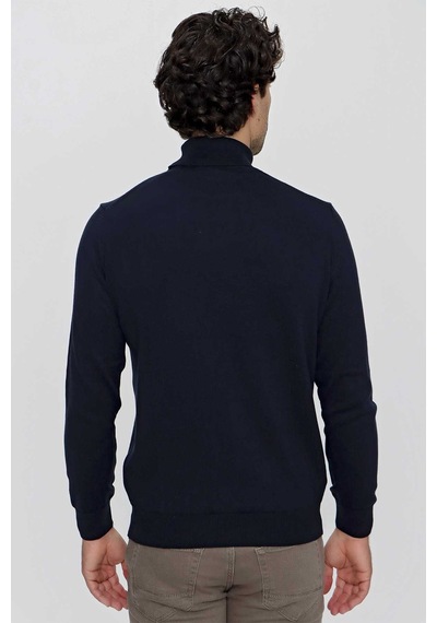 Morven Basic Dinamik Fit Rahat Kesim Balıkçı Yaka Triko Kazak 99kc017003200 Lacivert