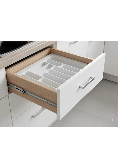 Starax 70 Cm Beyaz Plastik Kaşıklık 10 Gözlü Modül 64x49 Cm S-2288-wp Çok Renkli