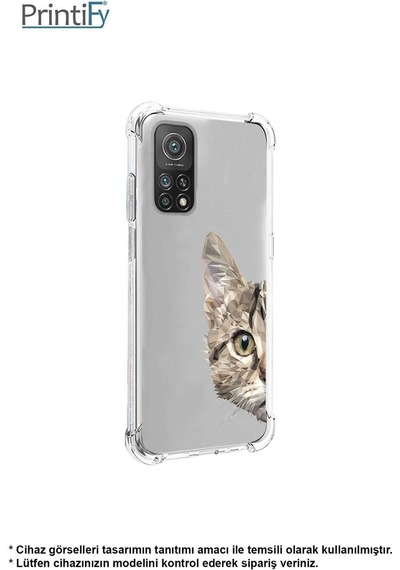 Samsung Galaxy A26 İle Uyumlu Catface Baskılı Şeffaf Köşe Korumalı Antişok Kılıf