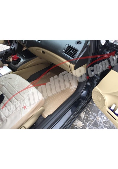 Honda Civic Fd6 Araç Içi Bej Renk Koruma Paspası Özel Tasarım