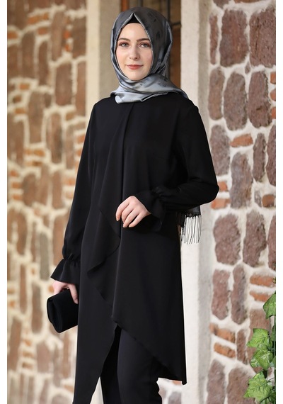 Esilanur Arya Tesettür Tunik Siyah