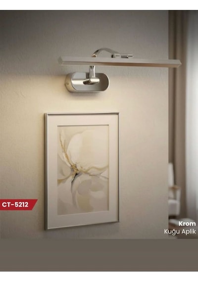 7w Kuğu Ledli Aplik Ct-5212 Krom Kasa