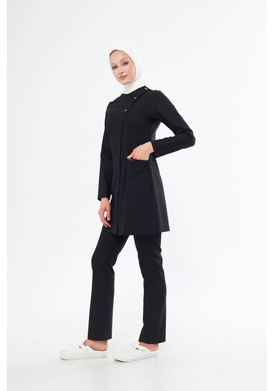 Elegance Santana Kadın Tesettür Takım - Siyah