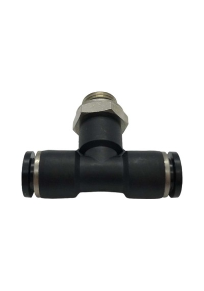 Hava Hortumu T Rekor Orta Bacak 1/4 8 Mm Pb08-g02 Pnömatik Hortum Rakoru Kompresör Bağlantı