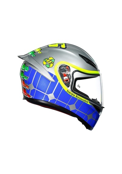 Agv K1 Rossi Mugello 2015 Kapalı Kask Gri Mavi