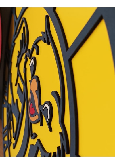 Kanarya Temalı Fenerbahçe Duvar Saati Dekoratif Taraftar Saa... Çok Rekli